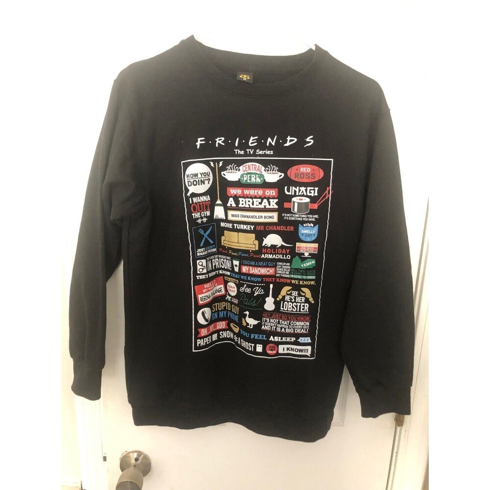 Friend Quotes For Daily Funny Unisex Medium‎ Black Light Sweatshirt New